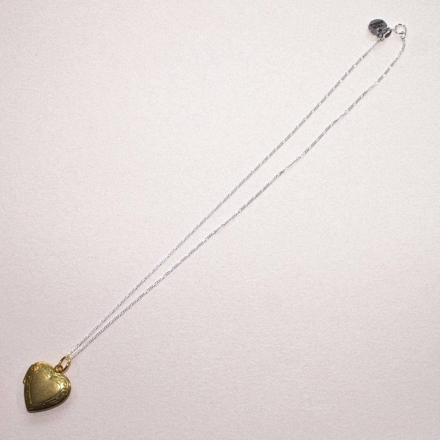 Two Tone Heart Necklace